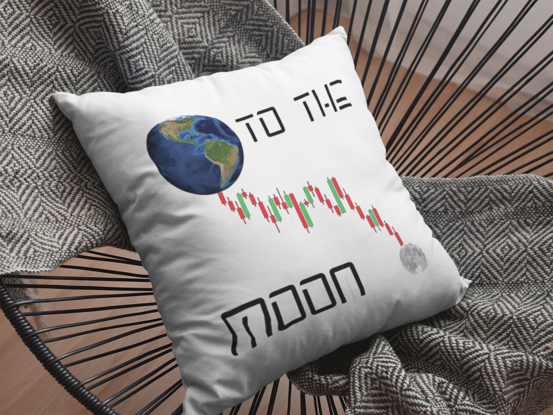 To The Moon Printed Cushion - Image 2