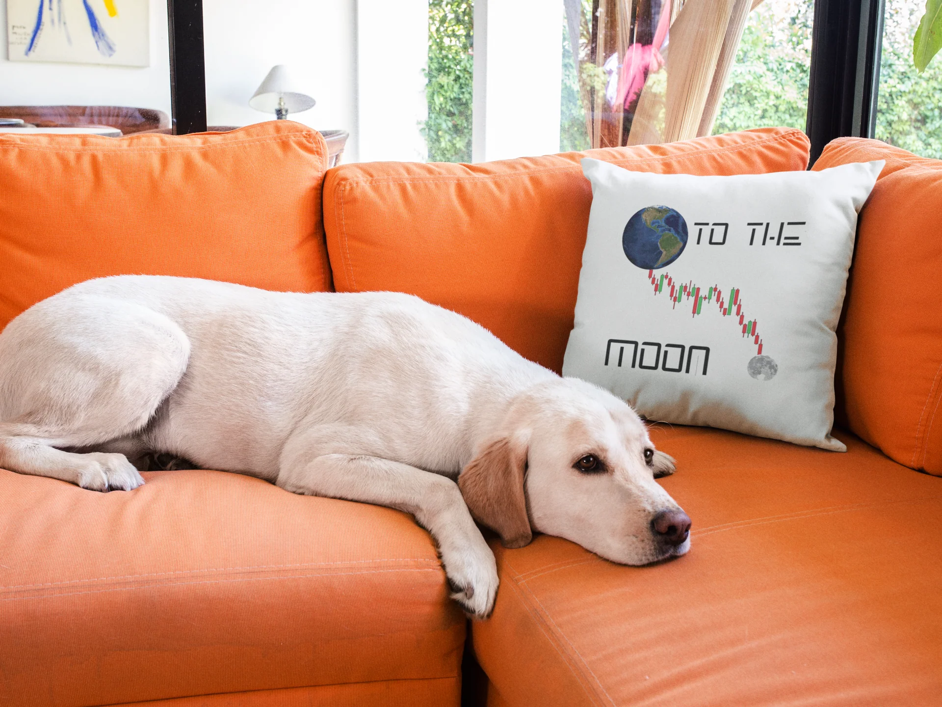 To The Moon Printed Cushion - Image 3