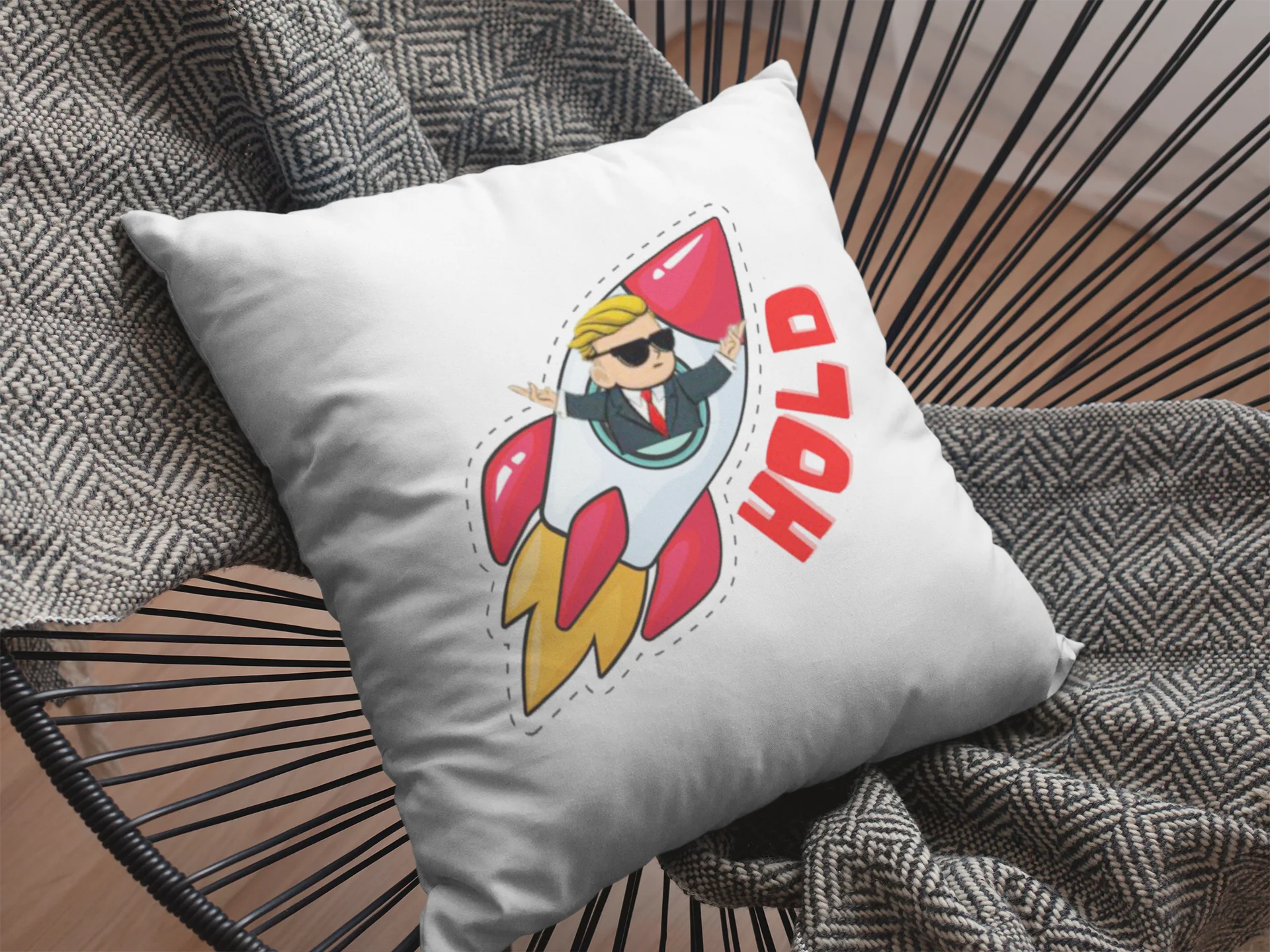 Hold  Printed Cushion - Image 2
