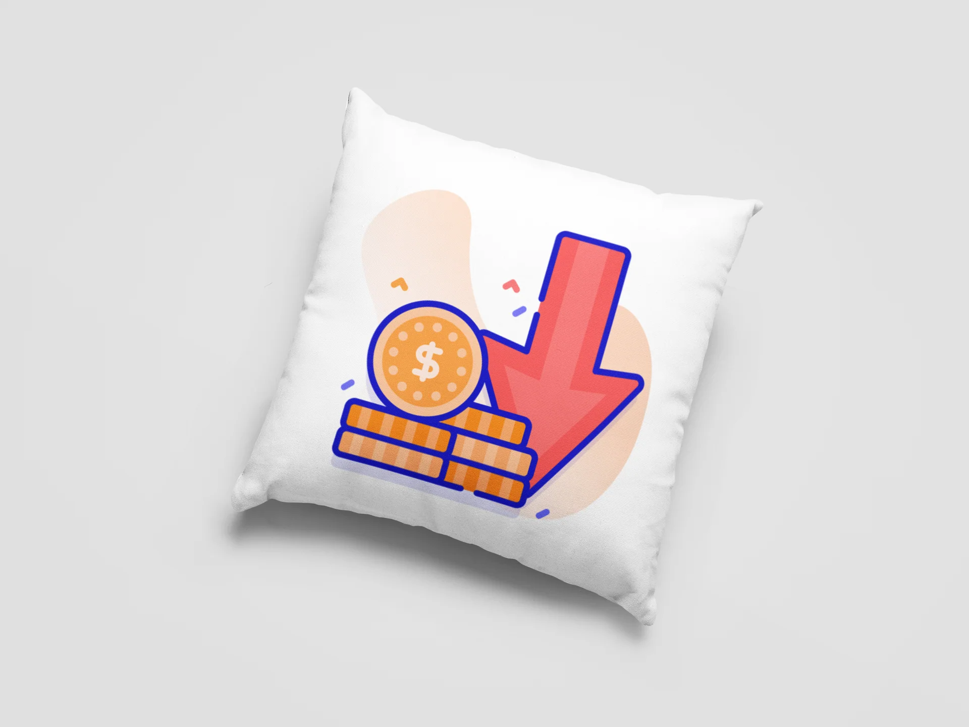 Stock Market Printed Cushion