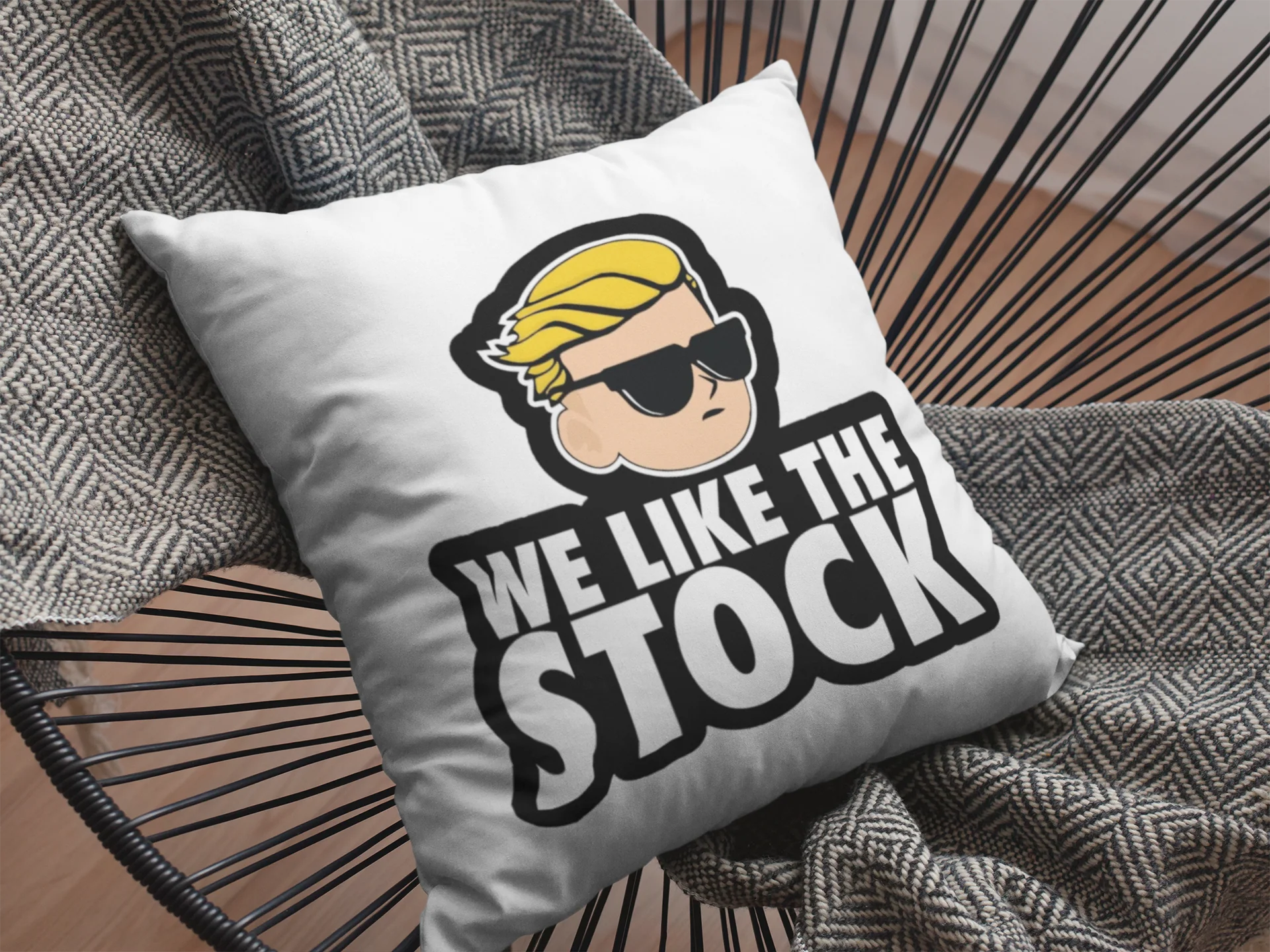 We Like The Stock Printed Cushion - Image 2