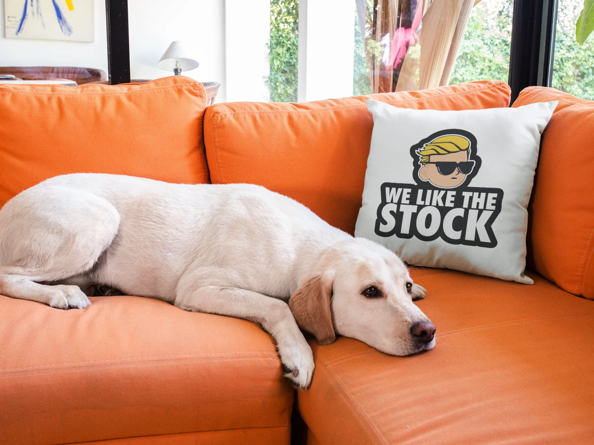 We Like The Stock Printed Cushion - Image 3