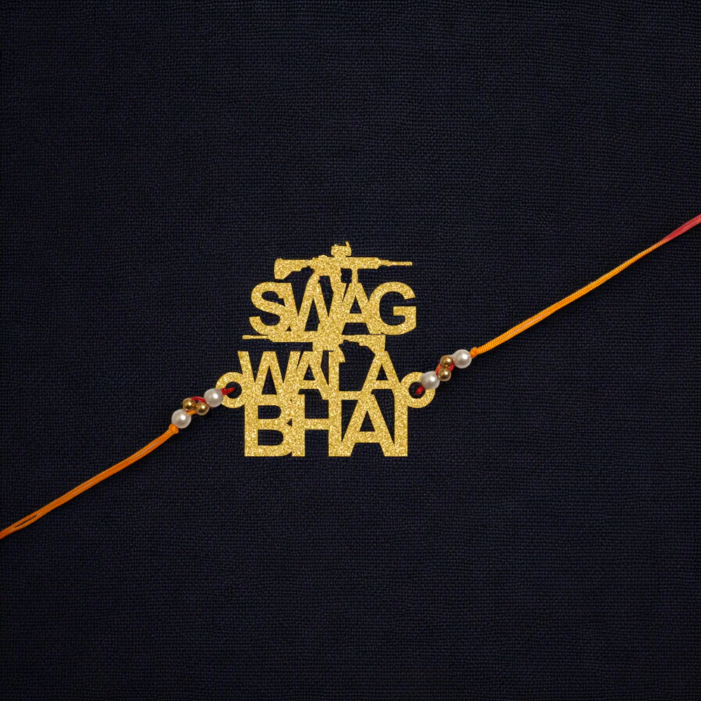 Swag Wala Bhai Wooden Rakhi - Image 2
