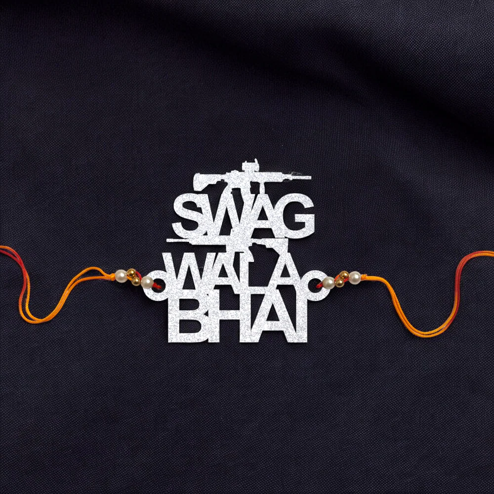 Swag Wala Bhai Wooden Rakhi - Image 4