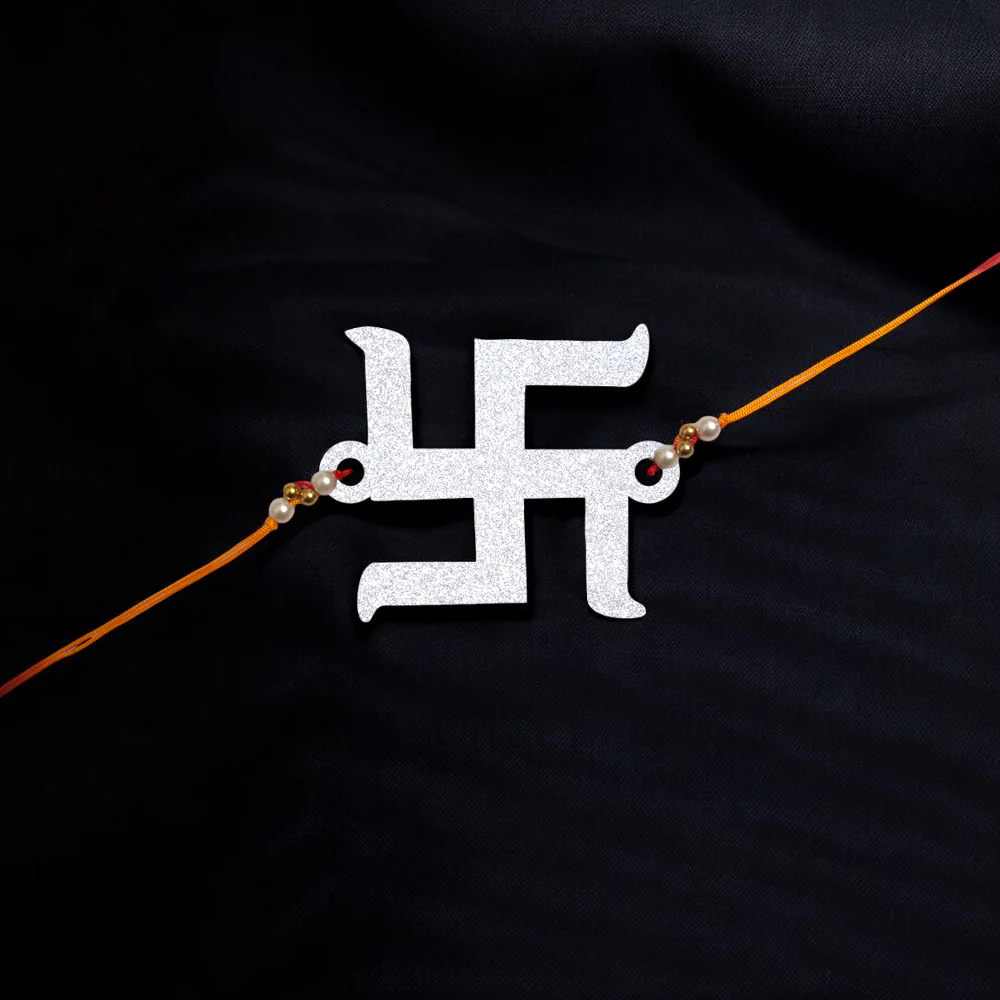 Swastika Wooden Rakhi - Image 4