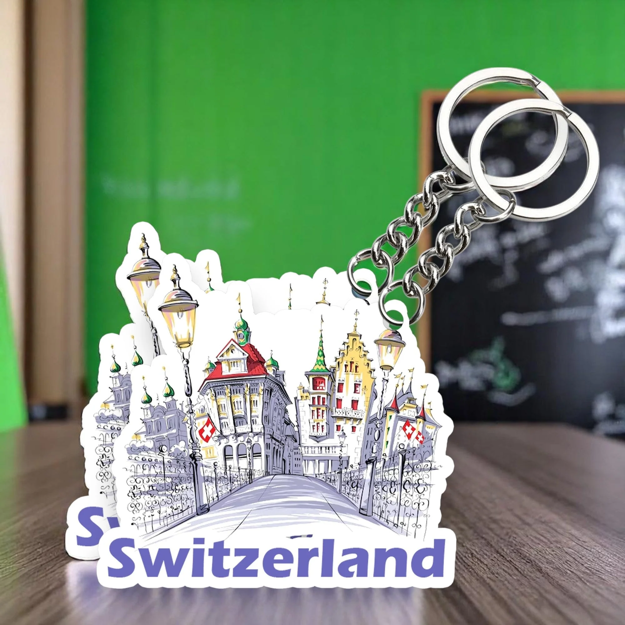 Switzerland Beautiful   Key chain ( Set of 2 )