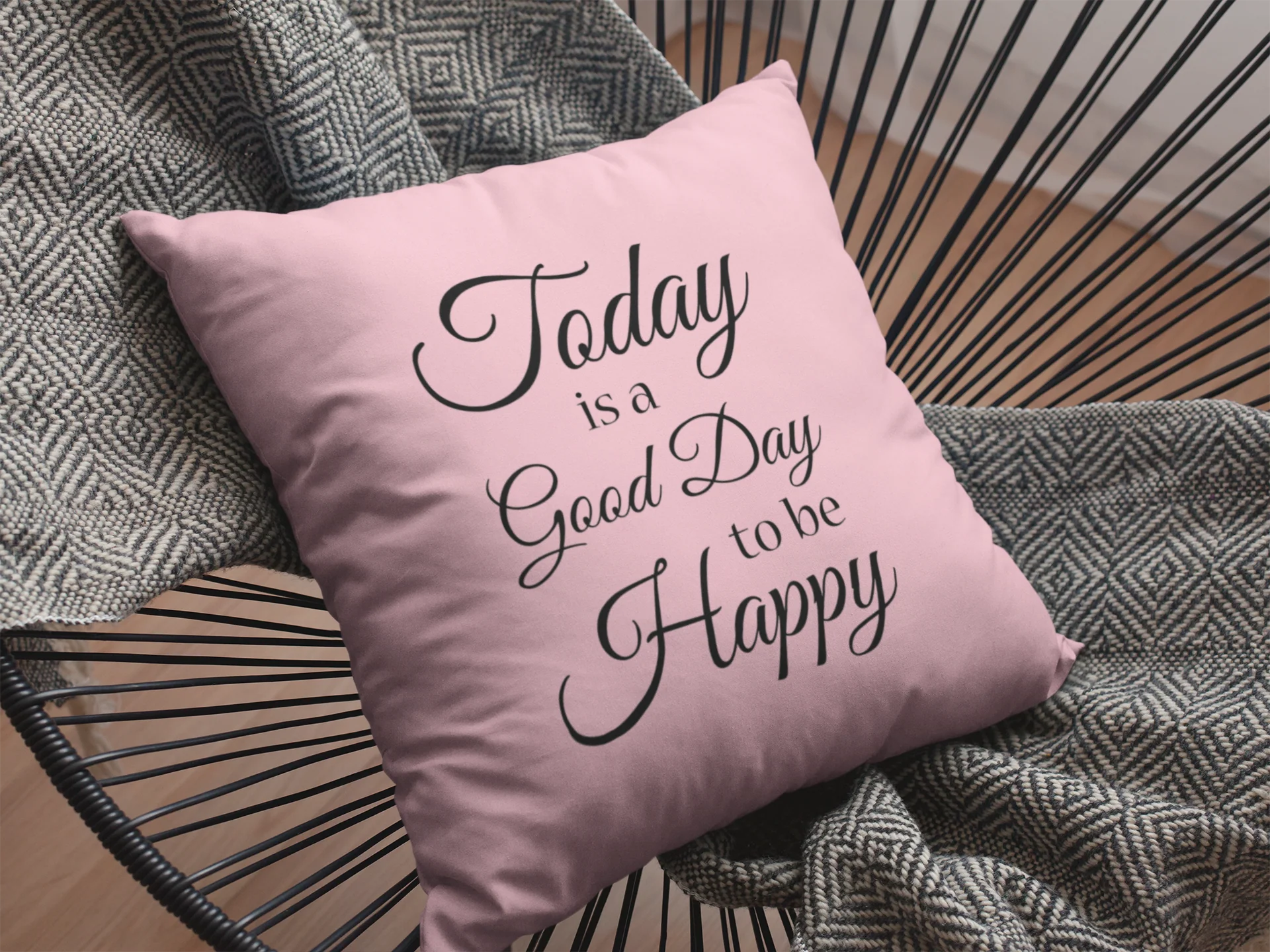 Today Is A Good Day  Printed Cushion - Image 5