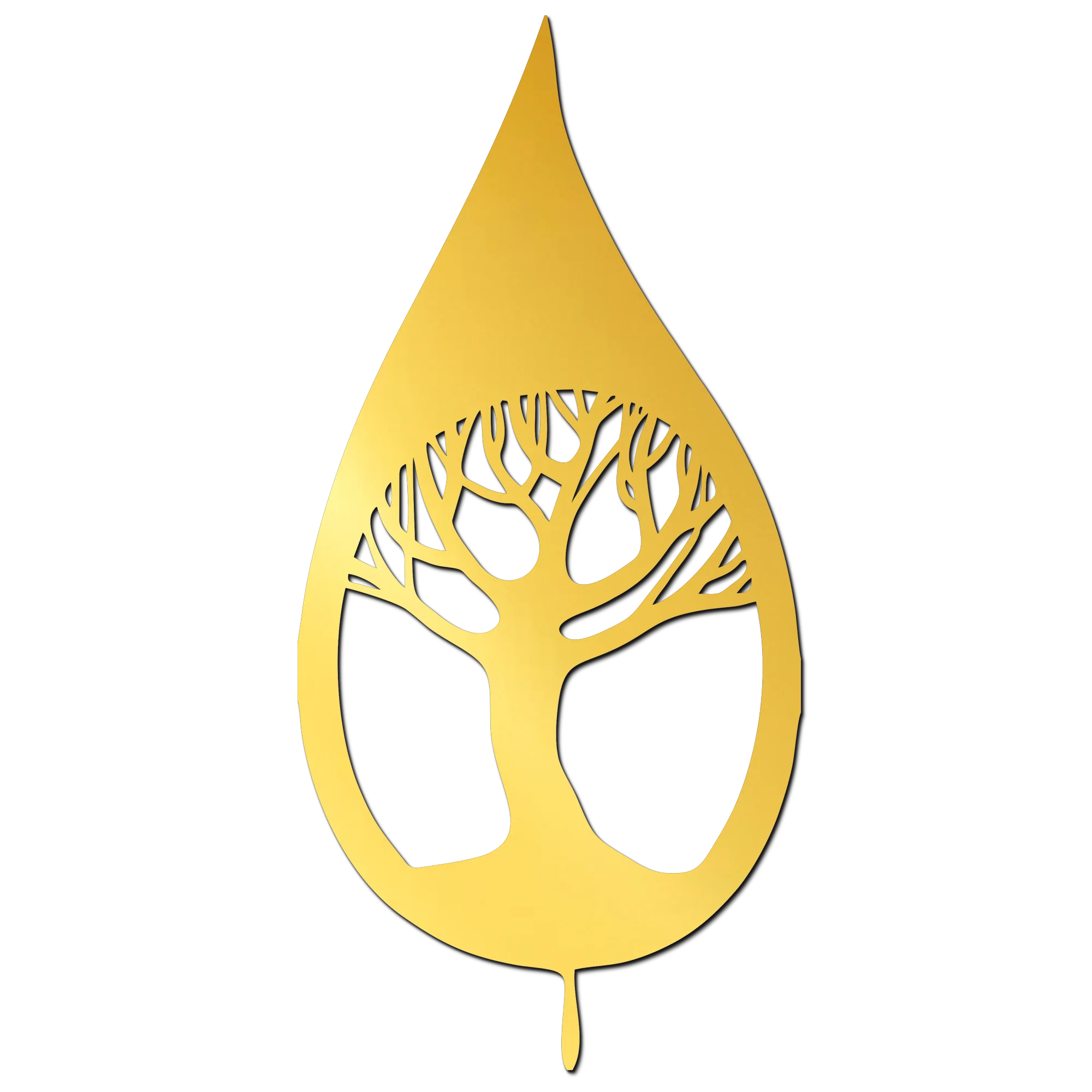 Tree Design Golden Acrylic Cutout Design for Resin Art / Art and Craft