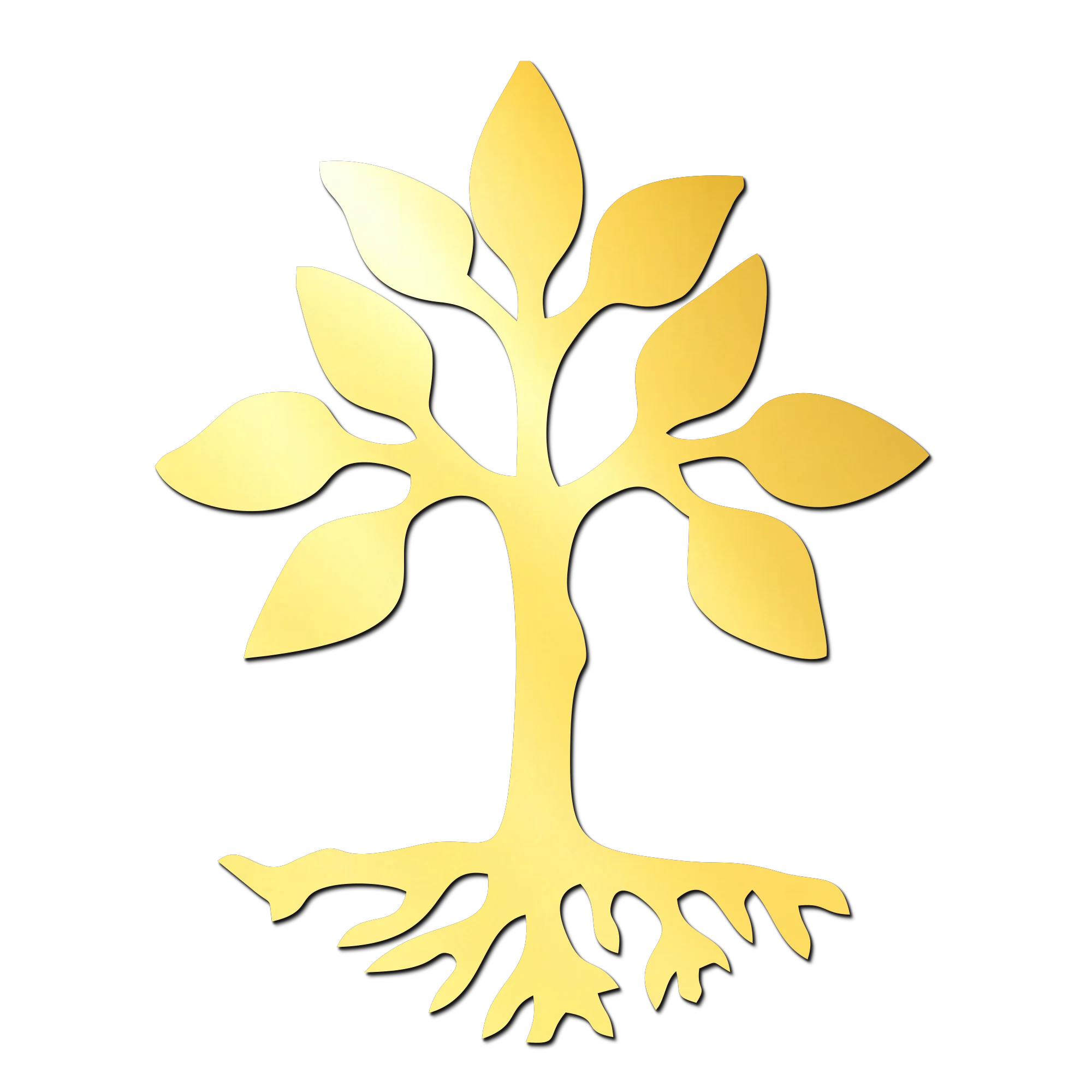 Tree Golden Acrylic Cutout Design for Resin Art / Art and Craft