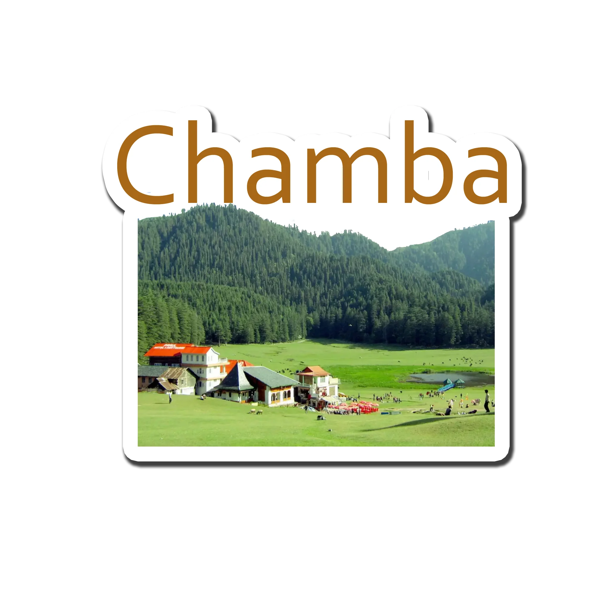 Chamba Souvenir Fridge Magnet