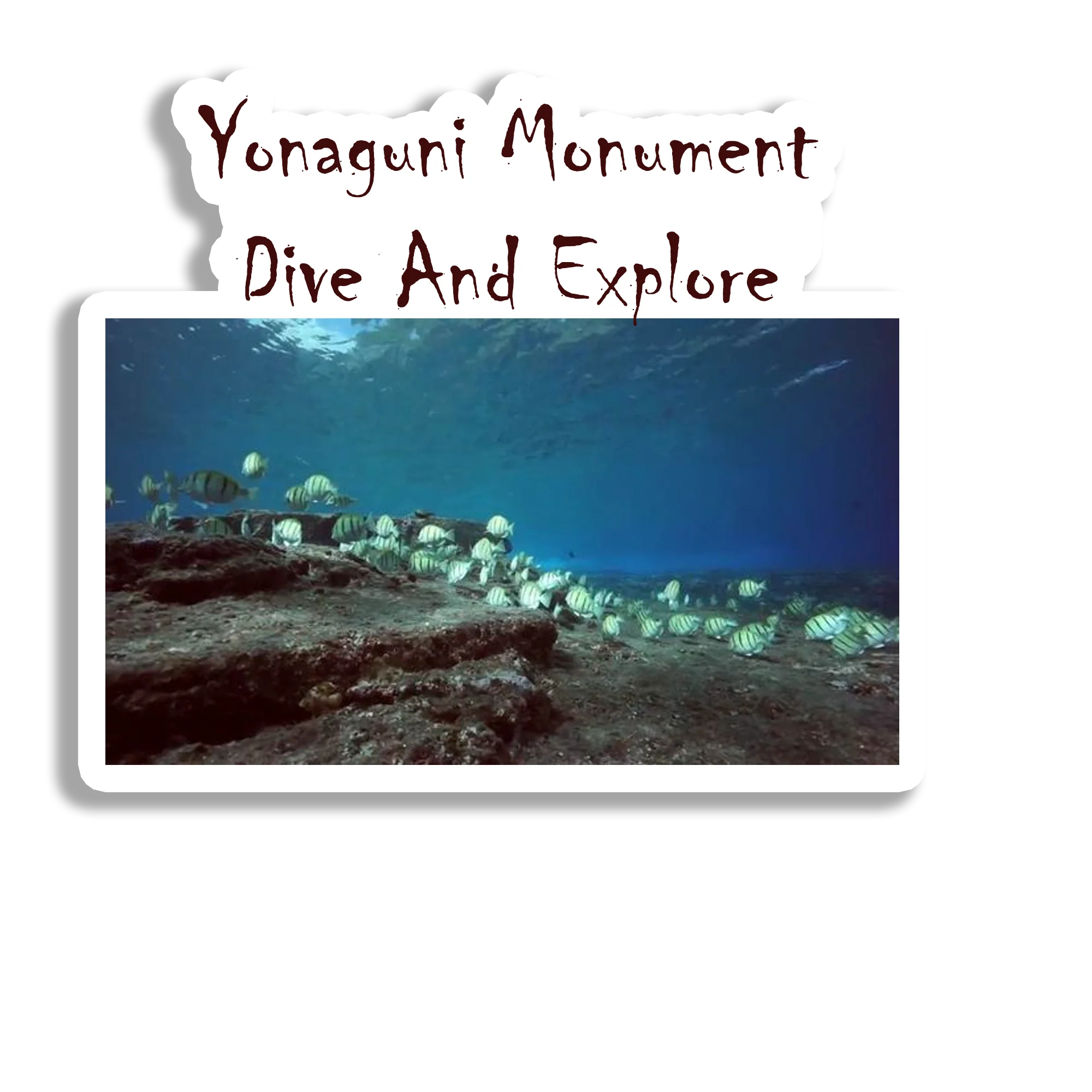 Yonaguni Monument Beautiful Souvenir Fridge Magnet