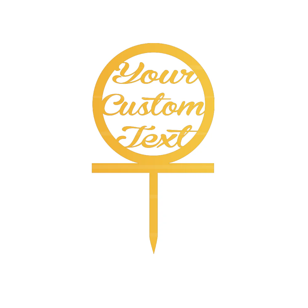 Your Custom Text  Cake Topper - Image 2