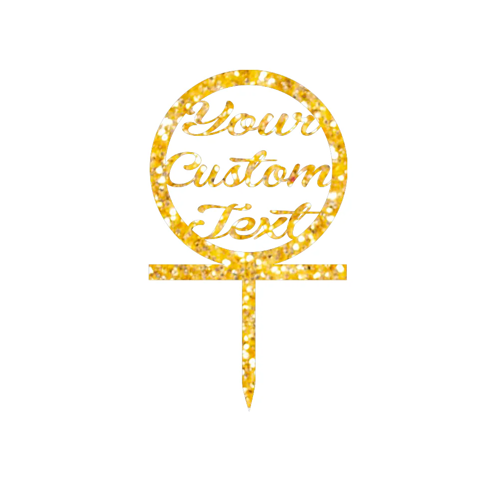 Your Custom Text  Cake Topper - Image 3