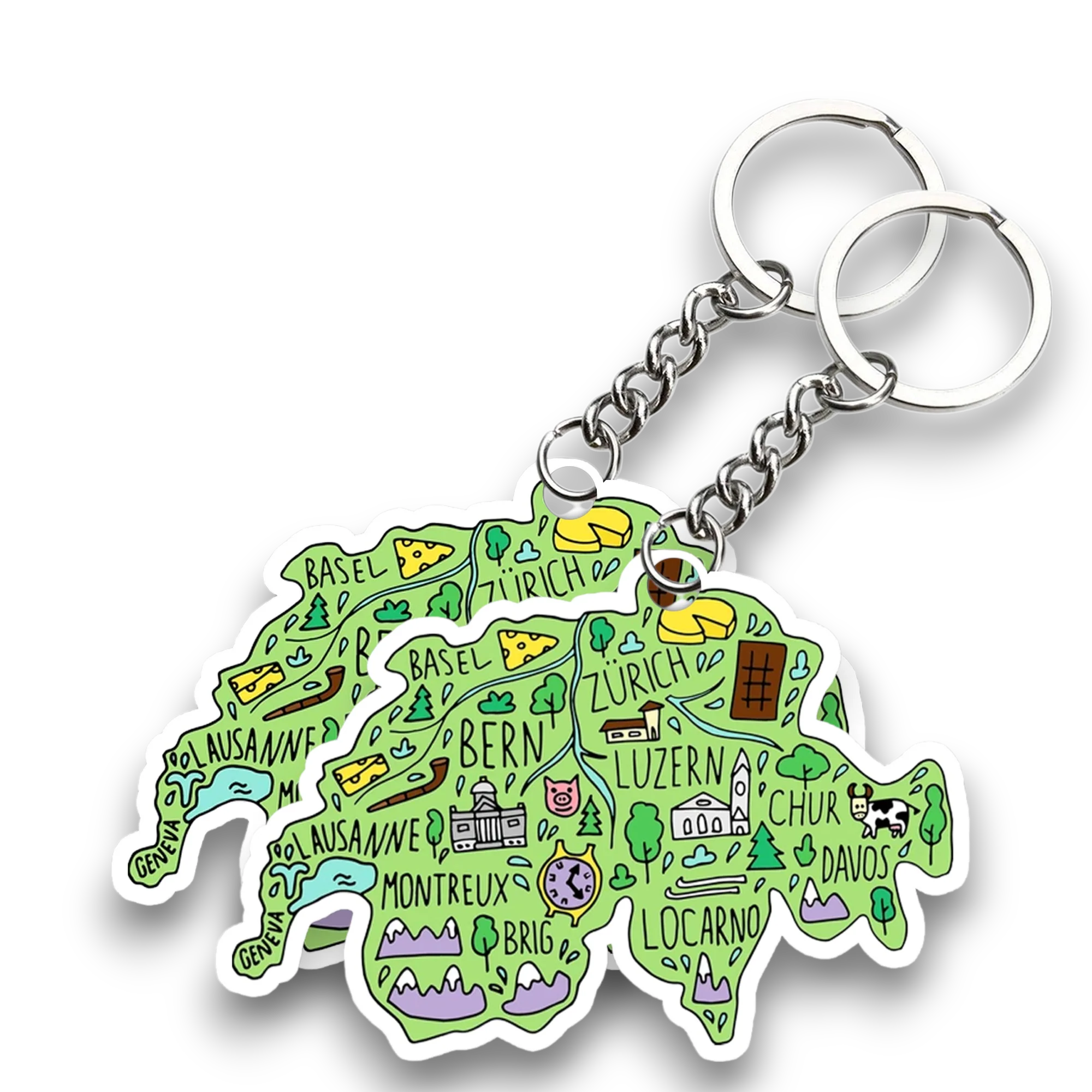 Zuricha Key chain ( Set of 2 ) - Image 2